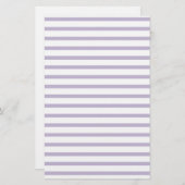 Violet Lined Paper Stripes voor Notes Stationery Briefpapier (Voorkant / Achterkant)