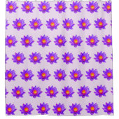 Violet Lotus Flowers Douchegordijn (Voorkant)