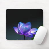 Violet Lotus in volle bloei, mousepad Muismat (Met muis)