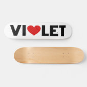 Violet Love Skateboard (Horizontaal)