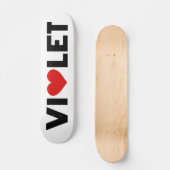 Violet Love Skateboard (Voorkant)