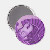 Violet Masquerade Magneet (Voorkant / Achterkant)
