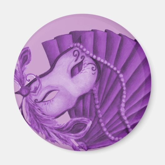 Violet Masquerade Magneet (Voorkant)