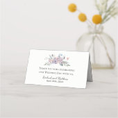 Violet Meadow Waterverf Bloemen Trouwtafel (Achterkant)