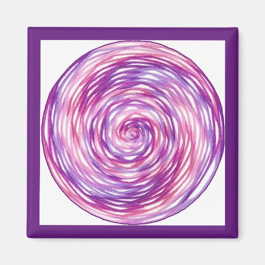 Violet Meditation Magneet (Voorkant)