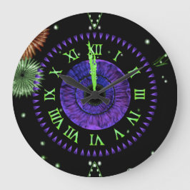 Violet Midnight Clock Grote Klok