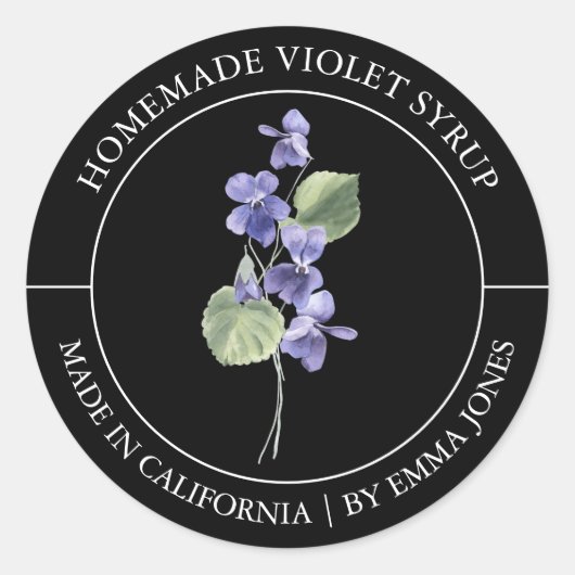Violet Modern label (Voorkant)