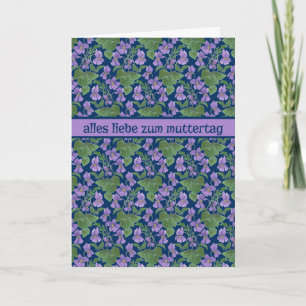 Violet, Moederdag Kaart, Duitse groet Kaart