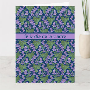 Violet, Moederdag Kaart, Spaanse groet Kaart