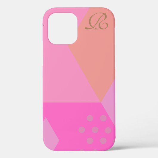  Violet Monogram Hoesje-Mate iPhone Case (Achterkant)