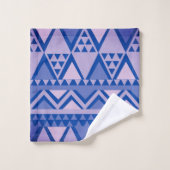 Violet Motif d'art tribal simple (Gant de toilette)
