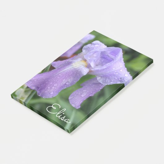  Violet Natte iris. Post-it® Notes (Schuin)