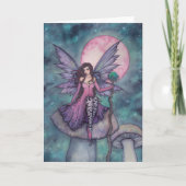 Violet Night Fairy Blank Kaart van Molly Harrison (Voorkant)