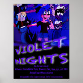 Violet Nights Band Poster (Devant)
