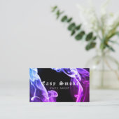 Violet noir fumée Vape Boutique Carte de visite (Debout devant)