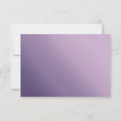 Violet Ombre Faire-part de mariage rsvp (Dos)