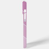 Violet Ombré Stripes Case-Mate iPhone Case (Achterkant / Links)