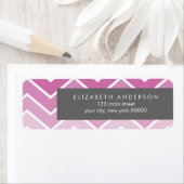 Violet Ombre Zig Zag Chevron Pattern Etiket (Insitu)