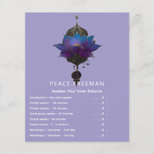 VIOLET ORACLE MYSTIEKE LOTUS SYMBOLIEK FLYER