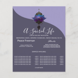VIOLET ORakel MYSTICUS LOTUS SYMBOOL Flyer