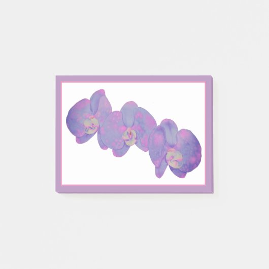 Violet Orchideeën Post-it® Notes (Voorkant)