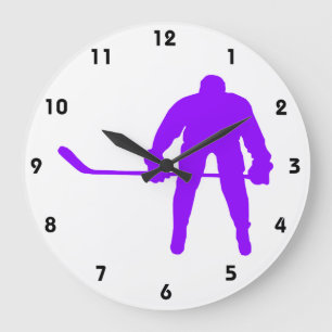 Violet Paars Ice Hockey Grote Klok