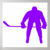 Violet Paars Ice Hockey Poster (Voorkant)