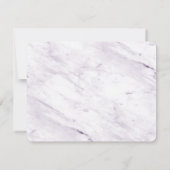 Violet Paars Romantisch geborsteld Lijst met foto Save The Date (Achterkant)