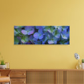 Violet paars roze blauw Hydrangeenbloemen Canvas Afdruk (Insitu (Woonkamer))