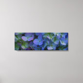 Violet paars roze blauw Hydrangeenbloemen Canvas Afdruk (Voorkant)