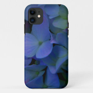 Violet paars roze blauwe hydrangeenbloem iPhone 11 hoesje