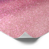 Violet Paars roze driestuksnep ombre gradiënt Poster (Hoek)