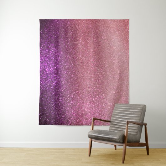 Violet Paars roze driestuksnep ombre gradiënt Wandkleed (In situ)