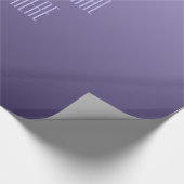 Violet Paars Verlooppapier met aangepaste tekstoml Cadeaupapier (Hoek)
