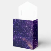 Violet paarse abstracte galaxy Custom Monogram Bedankdoosjes (Geopend)