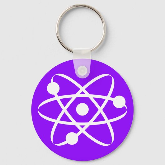 Violet Paarse Atom Sleutelhanger (Voorkant)