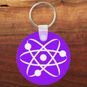 Violet Paarse Atom Sleutelhanger (Voorkant)
