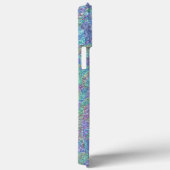 Violet Paarse Blauw Turquoise Roze Marmeren Patroo Case-Mate iPhone Case (Achterkant / Rechts)