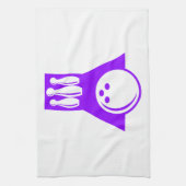 Violet Paarse Bowling Theedoek (Verticaal)