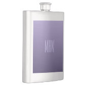 Violet Paarse Gradient aangepaste monogram kolf Heupfles (Rechts)