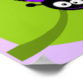 Violet Paarse Ladybug Poster (Hoek)