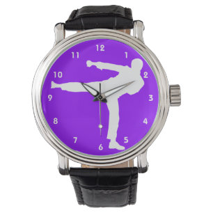 Violet Paarse Martial Arts Horloge