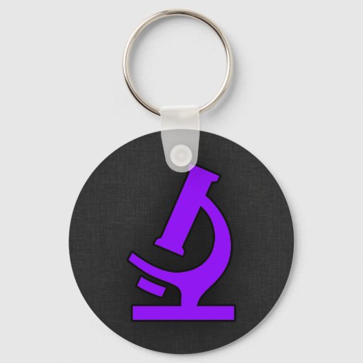 Violet Paarse microscoop Sleutelhanger (Voorkant)