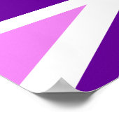 Violet Paarse Union Jack Poster (Hoek)