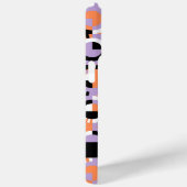 Violet Paarse Zwart Sinaasappel Mideeuwse Kunstpat Case-Mate iPhone Case (Achterkant / Rechts)