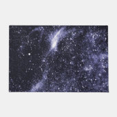 Violet paarse zwarte abstracte melkweg deurmat (Voorkant)