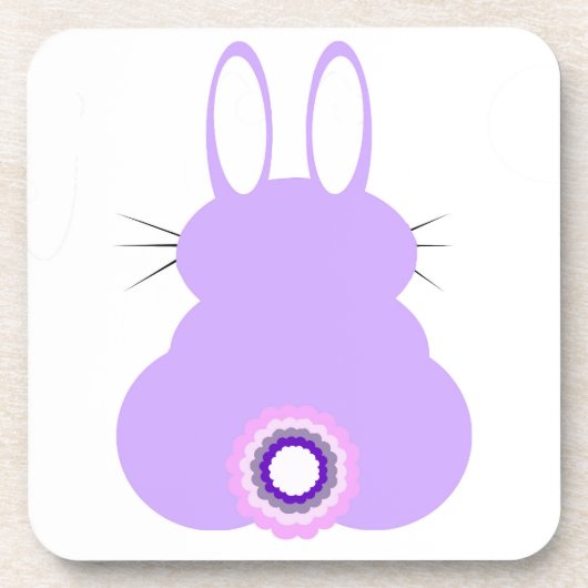 Violet Paasbunny harde Onderzetters (Voorkant)