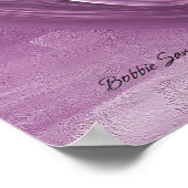 Violet Petals Abstract afdrukken Poster (Hoek)