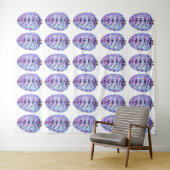Violet Pinecones Tapestry Wandkleed (In Situ (horizontaal))