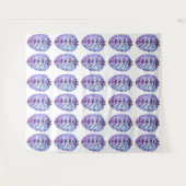 Violet Pinecones Tapestry Wandkleed (Voorkant (horizontaal))